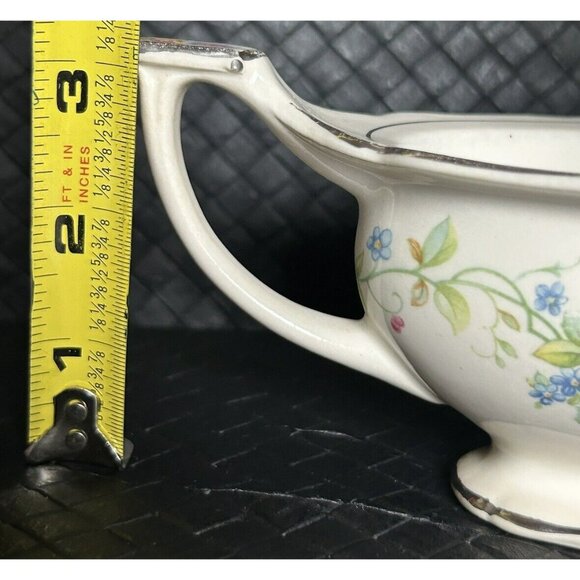 Carrollton Pottery Co. Antique Gravy Boat c1903-1937 Unique Flowers On Handle - Picture 15 of 15